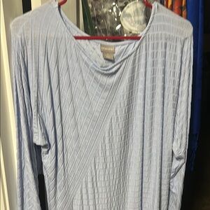 Chicos Women's Blue Textured Top